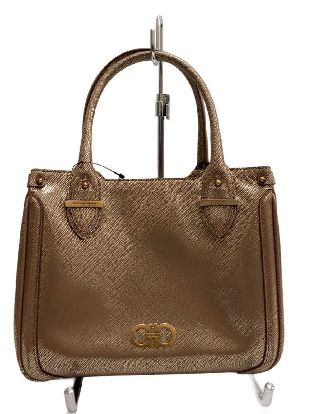 Salvatore Ferragamo Handbag Leather Gold